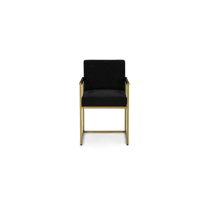 Metal Leg Flannel Dining Chair Metal Leg Flannel Dining Chair