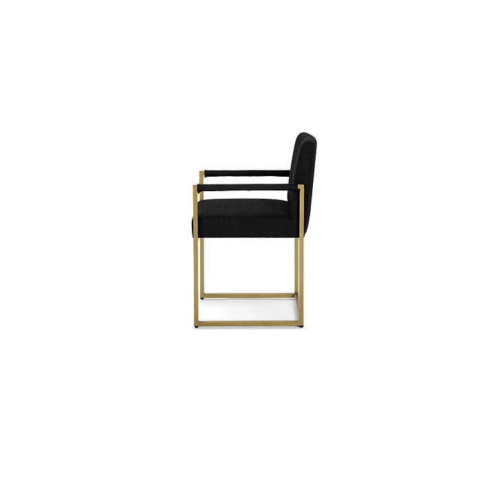 Metal Leg Flannel Dining Chair Metal Leg Flannel Dining Chair